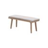 Carrara Bank 110 x 41 x H43 cm light teak look / gobi sand