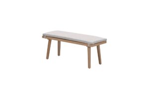Carrara Bank 110 x 41 x H43 cm light teak look / gobi sand