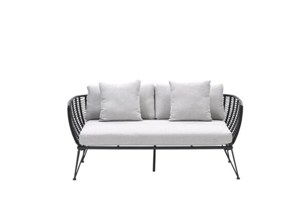 Melissa Daybed carbon black / rope lava black / valley sand – Bild 3