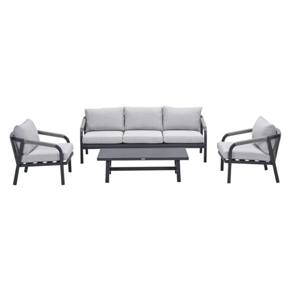 Monti Lounge carbon black / rope taupe / valley sand