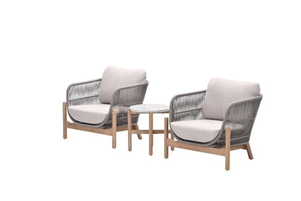 Talara Lounge Akazie white wash / rope taupe / grey sand – Bild 3
