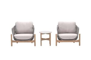 Talara Lounge Akazie white wash / rope taupe / grey sand