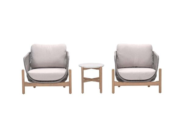 Talara Lounge Akazie white wash / rope taupe / grey sand