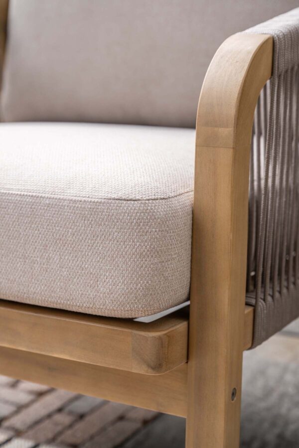 Santos Lounge Akazie white wash / rope taupe / grey sand – Bild 7