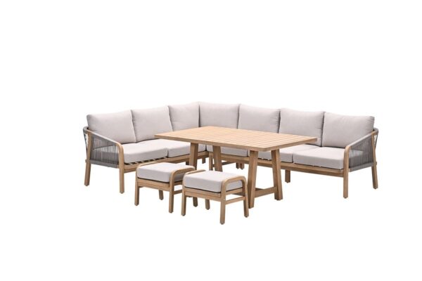 Santos Lounge acacia white wash / rope taupe / grey sand – Bild 6