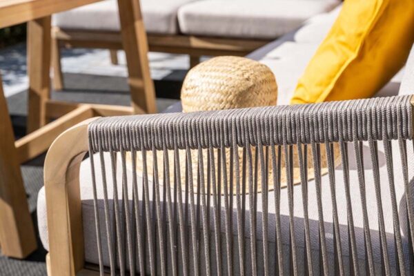 Santos Lounge acacia white wash / rope taupe / grey sand – Bild 9