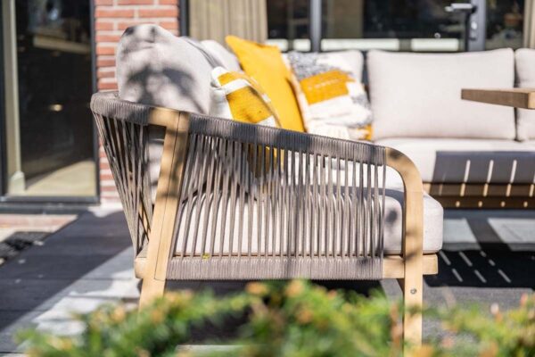 Santos Lounge acacia white wash / rope taupe / grey sand – Bild 10