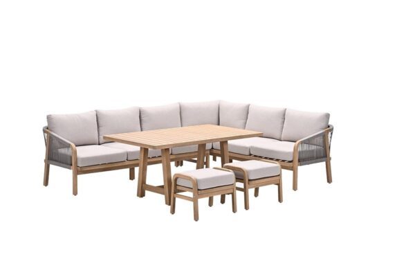 Santos Lounge acacia white wash / rope taupe / grey sand – Bild 4
