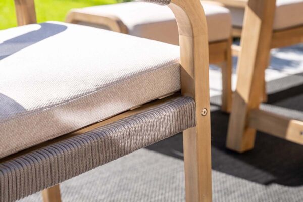 Santos Stuhl Akazie white wash / rope taupe / grey sand – Bild 4