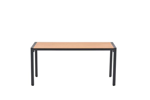 Felini Tisch 160 x 90 x H72 cm carbon black / light teaklook – Bild 4