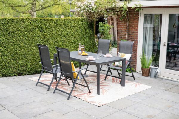 Latina Tisch 180/230 x 100 x H74 cm carbon black – Bild 6