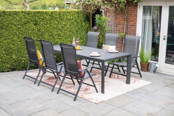 Latina Tisch 180/230 x 100 x H74 cm carbon black – Bild 7