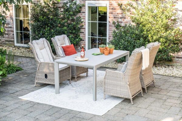 Latina ausziehbarer Tisch 180/230 x 100 x H74 cm taupe – Bild 7