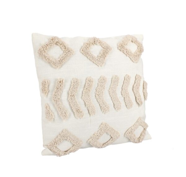 Fluffy Kissen Elfenbein 45 x 45 cm