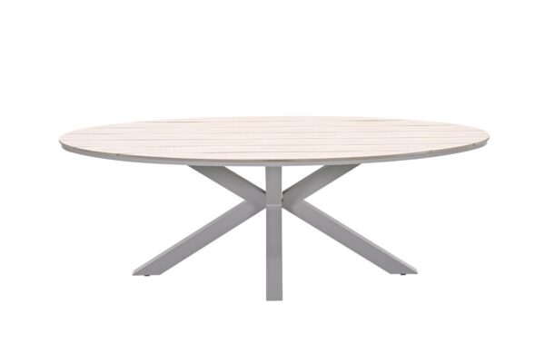 Edison Tisch 220 x 115 x 75 cm taupe / light teak Vironwood – Bild 3
