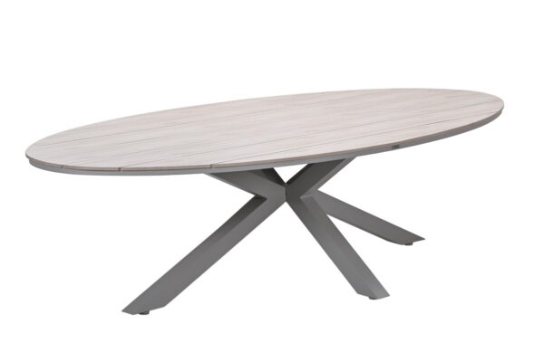 Edison Tisch 280 x 140 x 75 cm taupe / light teak Vironwood – Bild 2
