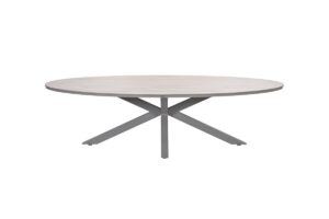 Edison Tisch 280 x 140 x 75 cm taupe / light teak Vironwood