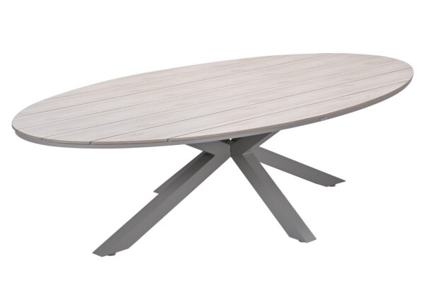 Edison Tisch 280 x 140 x 75 cm taupe / light teak Vironwood – Bild 6