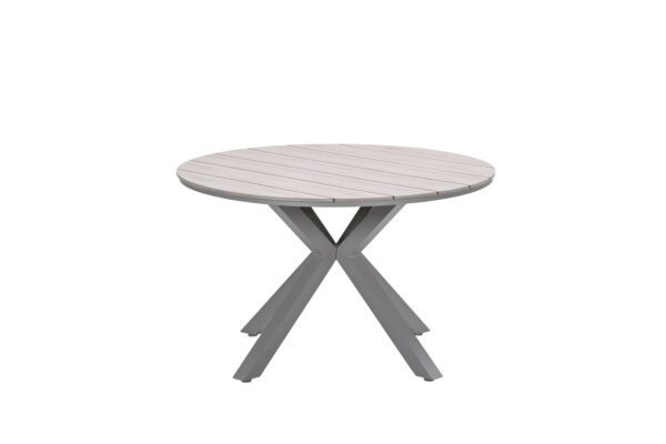 Edison Tisch Ø 122 x H75 cm taupe / light teak Vironwood – Bild 2