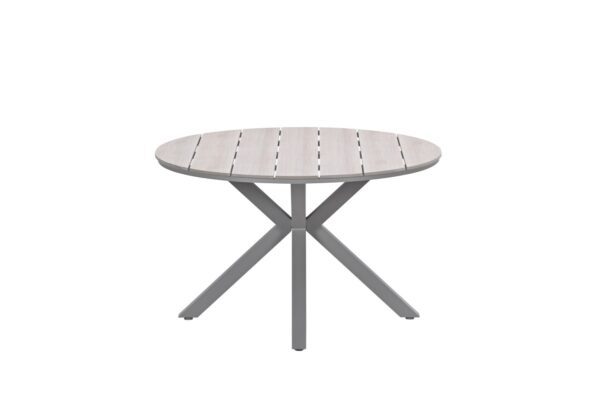 Edison Tisch Ø 122 x H75 cm taupe / light teak Vironwood – Bild 3