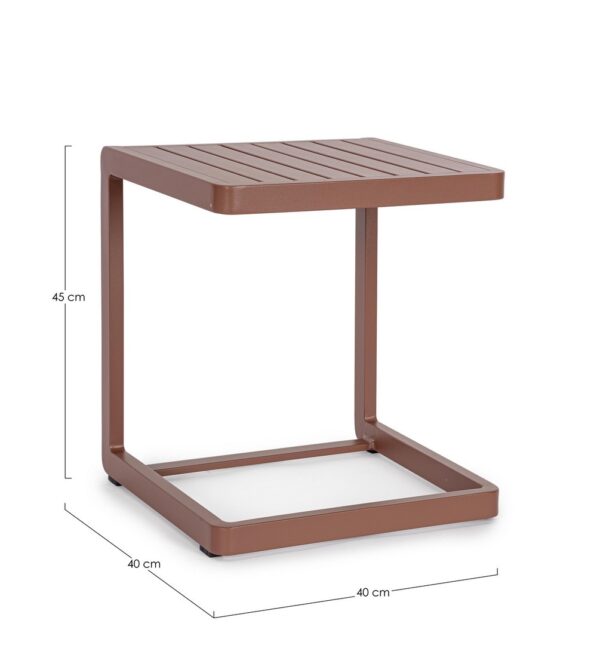 KONNOR Beistelltisch 40 x 40 cm kupfer – Bild 5