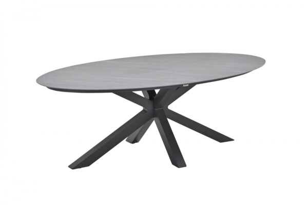 Scotland Tisch 230 x 115 x H76 cm carbon black / Centostone Napoli grey – Bild 3