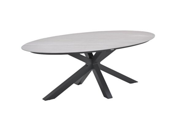 Scotland Tisch 230 x 115 x H76 cm carbon black / Centostone Napoli sand – Bild 2