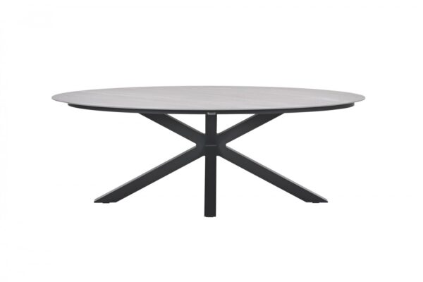 Scotland Tisch 230 x 115 x H76 cm carbon black / Centostone Napoli sand – Bild 3
