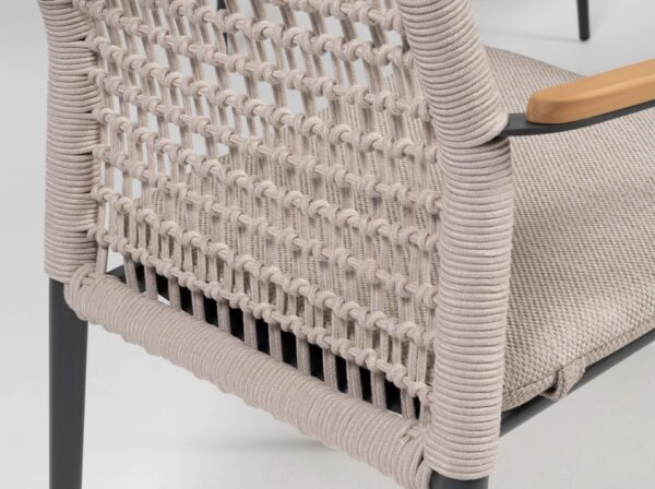 Grenada Stuhl anthrazit / beige – Bild 2