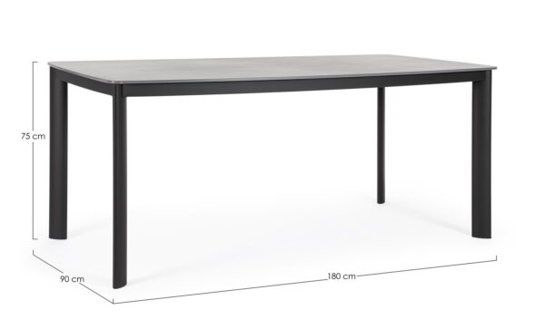 ALCORA Tisch 180 x 90 x H75 cm anthrazit – Bild 6
