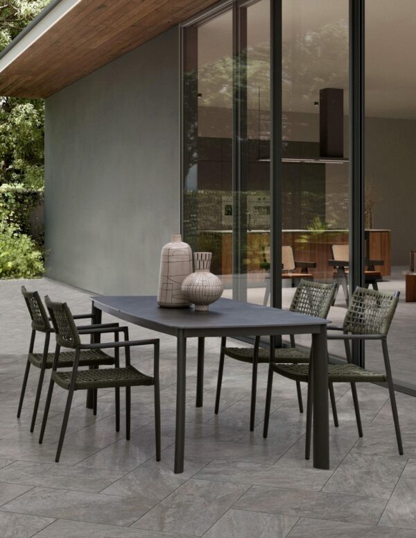 ALCORA Tisch 180 x 90 x H75 cm anthrazit – Bild 2