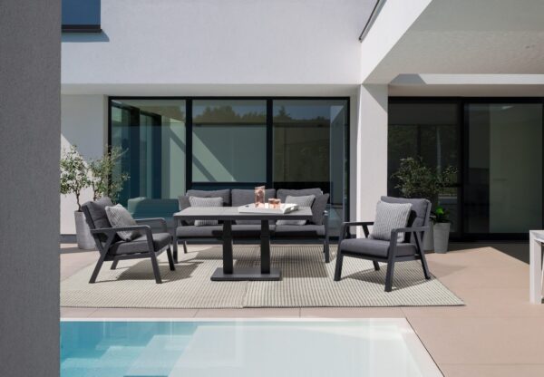 Truman Tisch 140 x 85 x 49/72 cm anthrazit – Bild 8