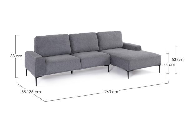 WASHINGTON 3-Sitzer Sofa dunkelgrau – Bild 10