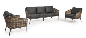 Maribela Lounge anthrazit / natur / grau