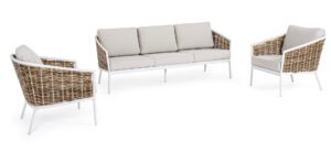 Maribela Lounge weiß / natur / beige