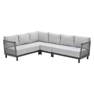Ariano Lounge carbon black / taupe / valley sand