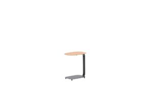 Lucca Laptop Tisch 45 x 30 x H51 cm carbon black / light teak look