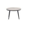 Margriet Tisch Ø 70 × H45 cm carbon black / light teak Vironwood