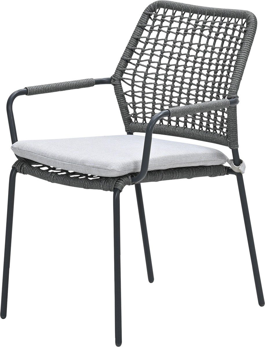 Swifty Dining Stuhl carbon black / rope grey / valley sand – Bild 2