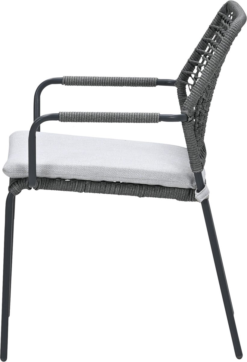 Swifty Dining Stuhl carbon black / rope grey / valley sand – Bild 4