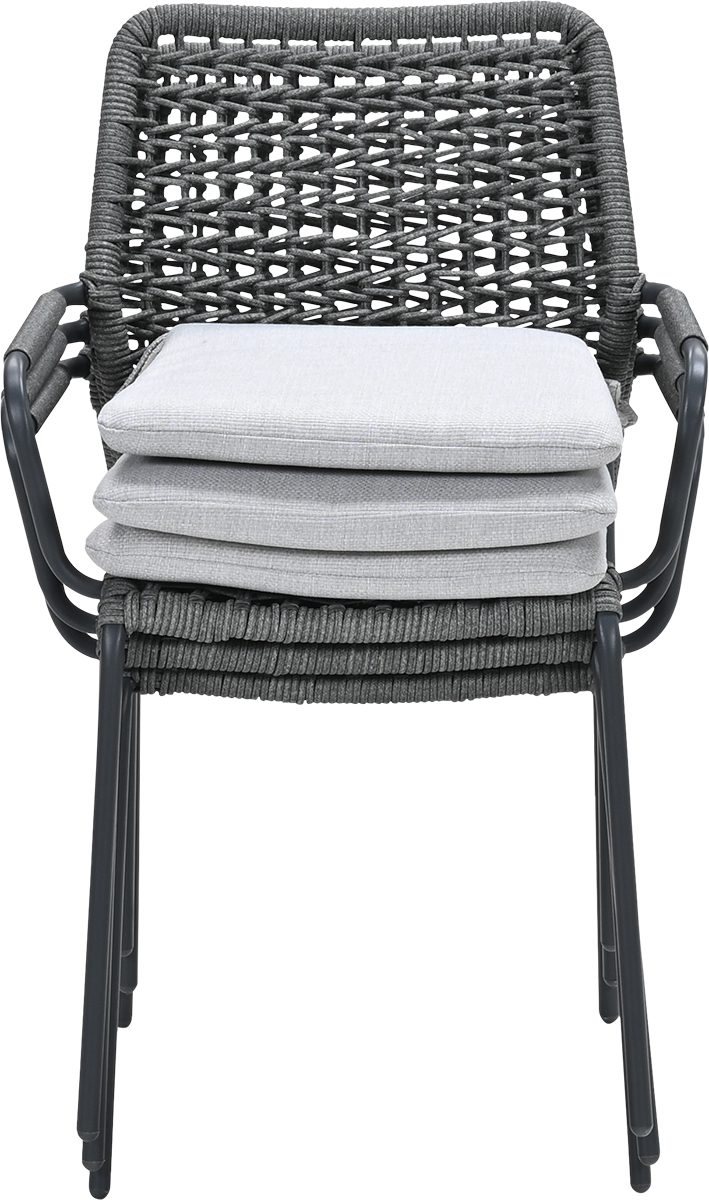 Swifty Dining Stuhl carbon black / rope grey / valley sand – Bild 7