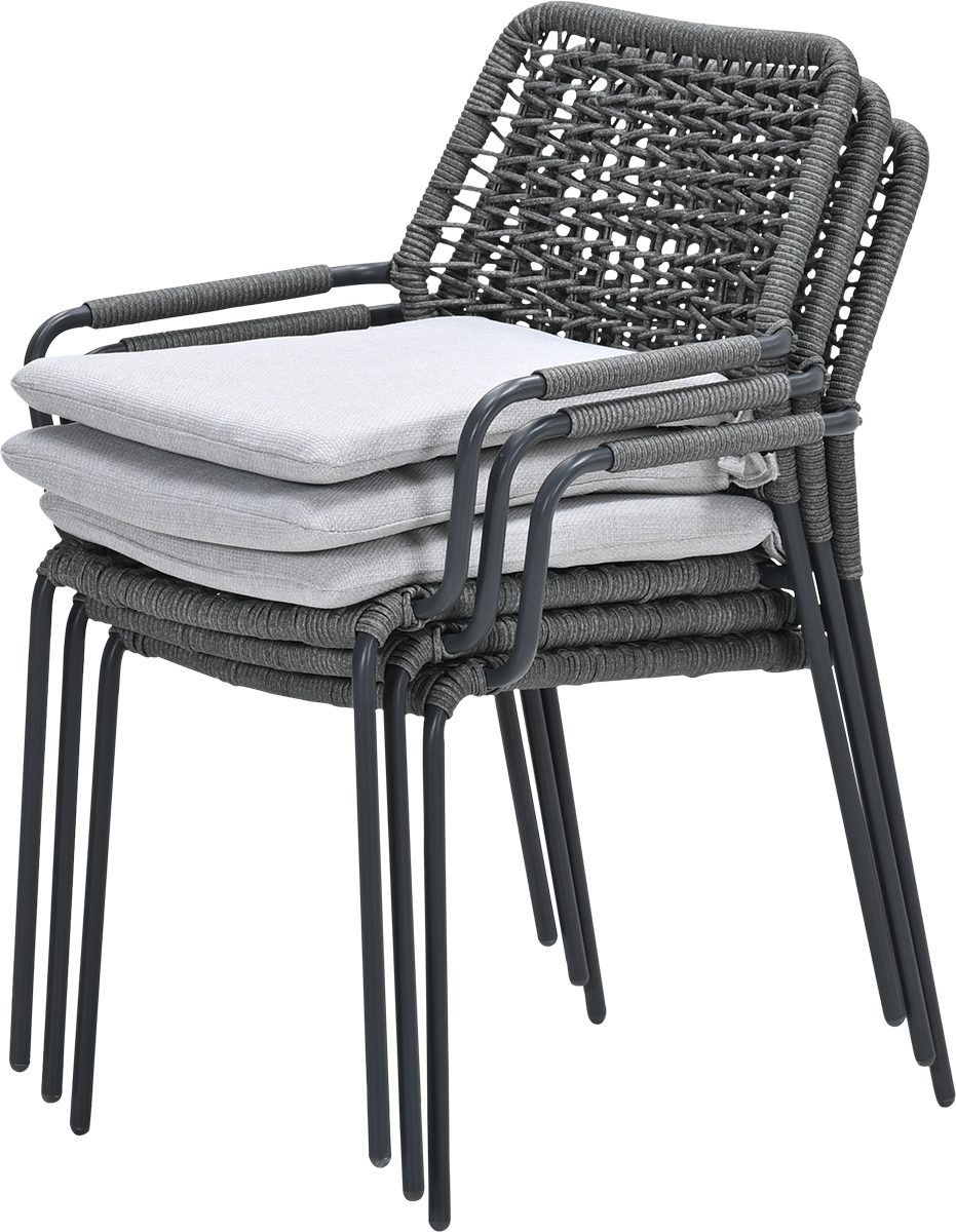 Swifty Dining Stuhl carbon black / rope grey / valley sand – Bild 8