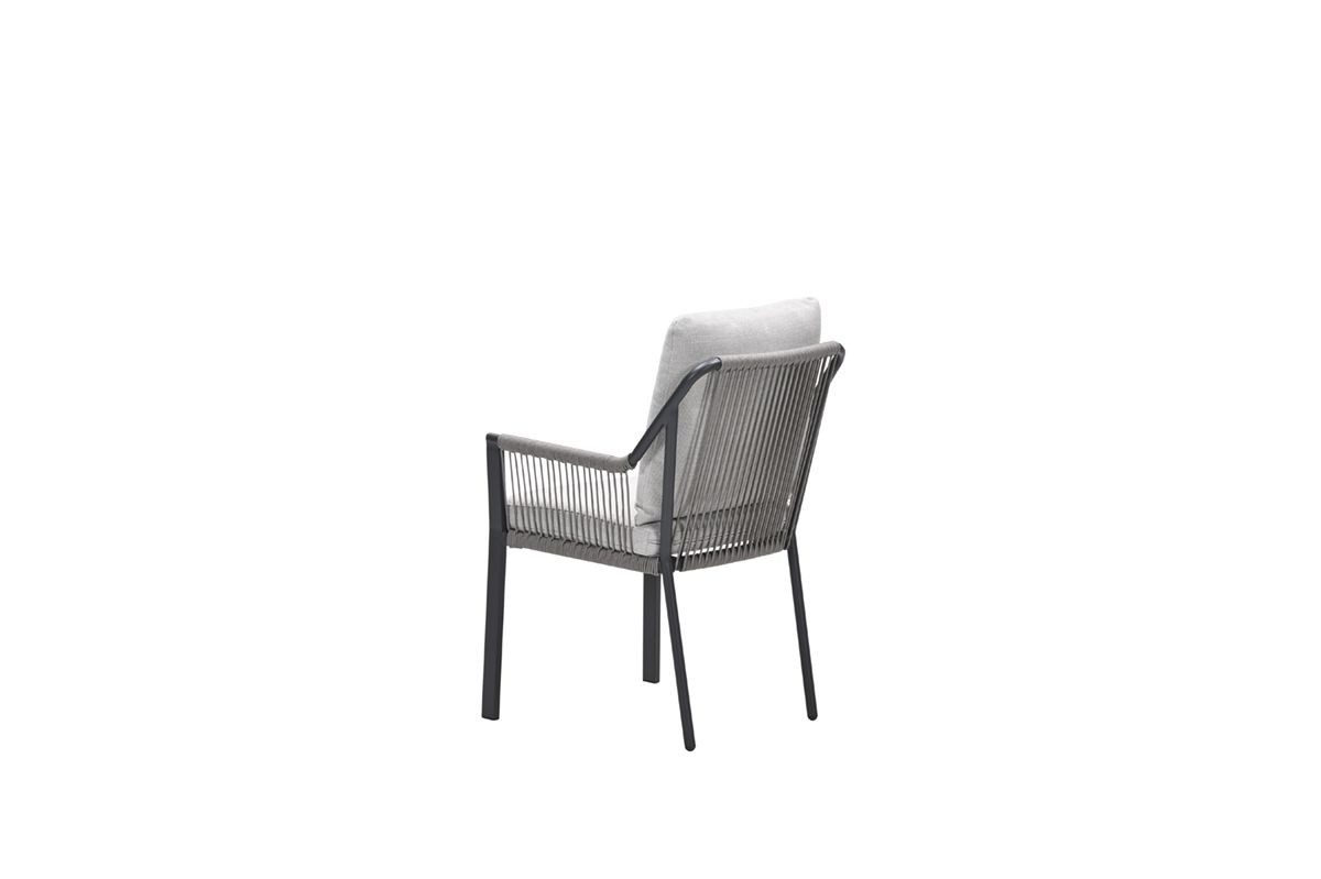 Raxa Dining Stuhl carbon black / rope taupe / valley sand – Bild 3