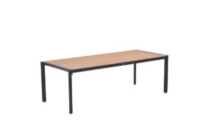 Felini Tisch 220 x 93 x H72 cm carbon black / light teak look
