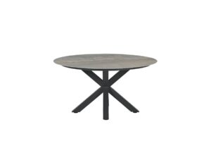 Lowland Tisch Ø 150 x H77.5 cm carbon black / Centostone Rome bronze