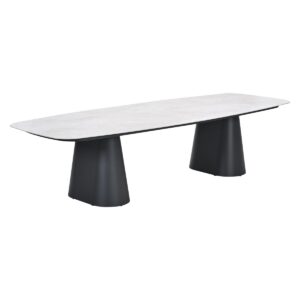 Denver Tisch 320 x 120 x H76 cm carbon black / Centostone Verona sand