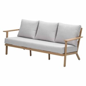 Chicago 3-Sitzer Bank natural teak look / desert sand