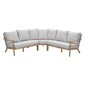 Chicago Lounge natural teak / desert sand