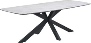 San Fele Tisch 220 x 100 x H72 cm carbon black / Fibrestone melfi sand