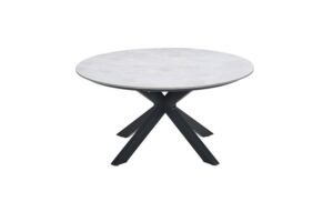 San Fele Tisch Ø 150 x H72 cm carbon black / Fibrestone melfi sand
